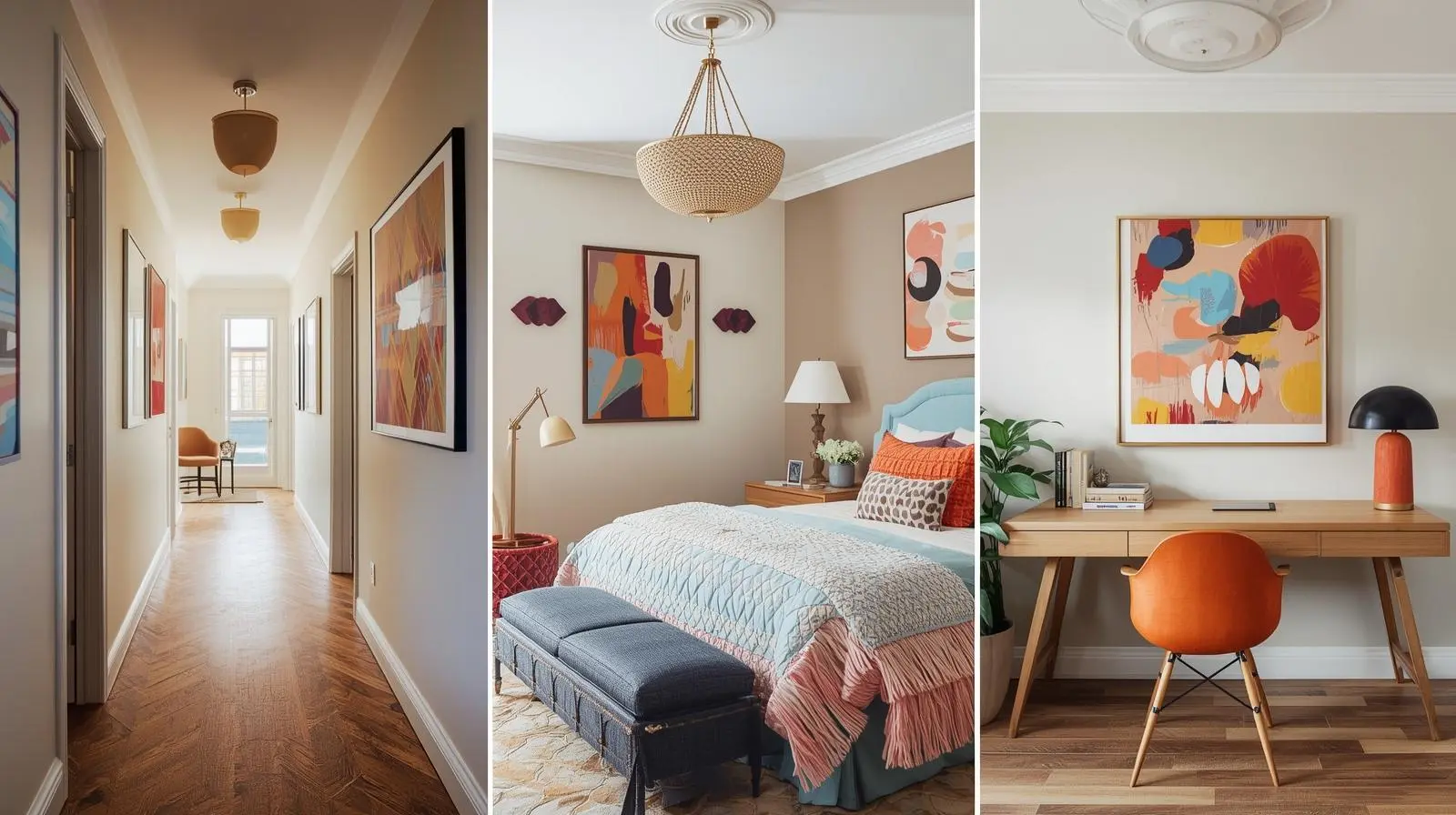 styling tips for hanging abstract wall art in home